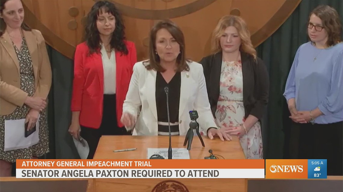 Ken Paxton's wife required to be at impeachment trial | kiiitv.com