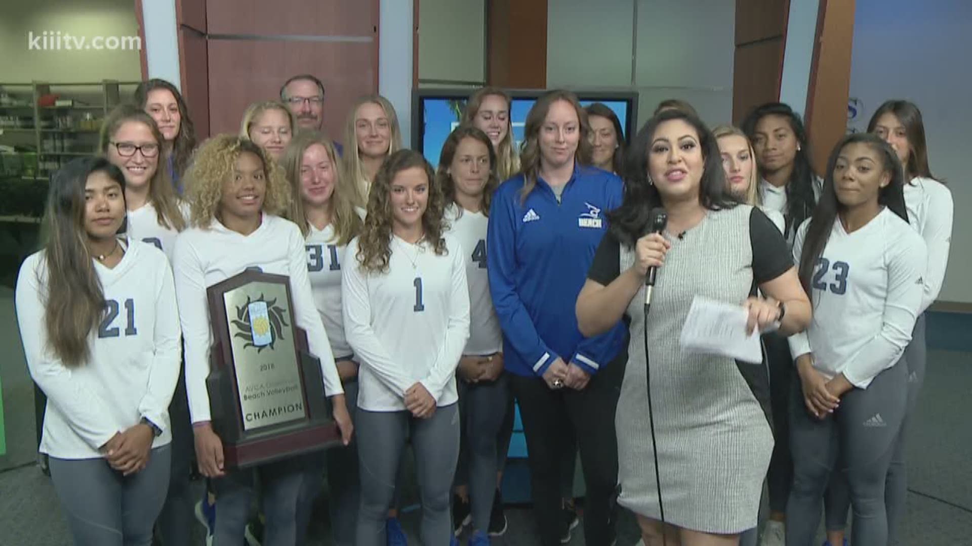 The Texas A&M University Kingsville's Women's Volleyball team visited First Edition to invite the viewers to support them in their upcoming season.
