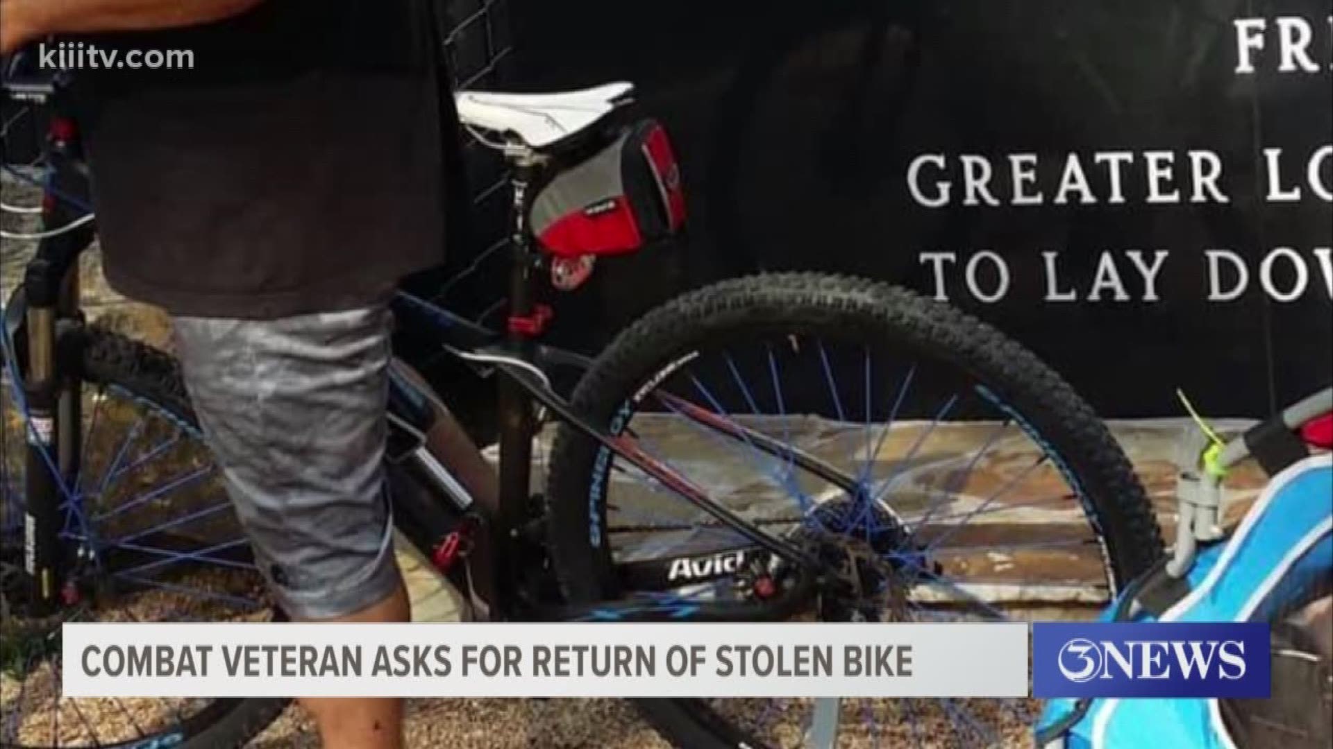 Jesus Cansino said he and his wife were in Corpus Christi for a convention when someone stole his bike off their motor home in a downtown parking lot.