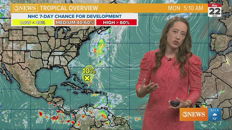 TROPICAL UPDATE: Disturbance north of Bahamas before the official start of hurricane season