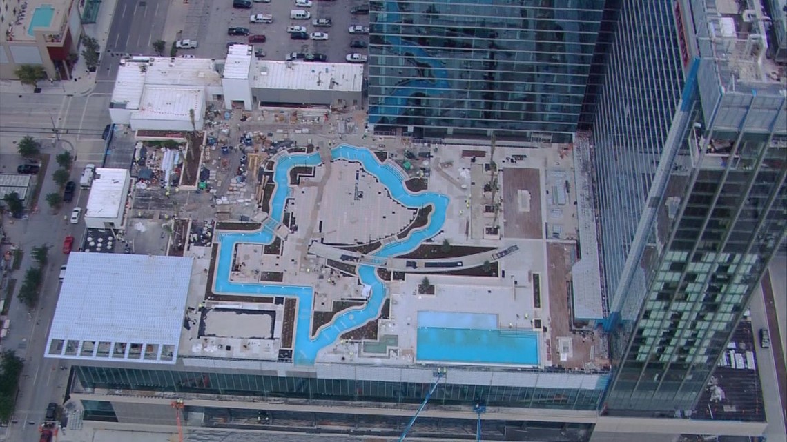 Texas-shaped lazy river pool near completion | kiiitv.com