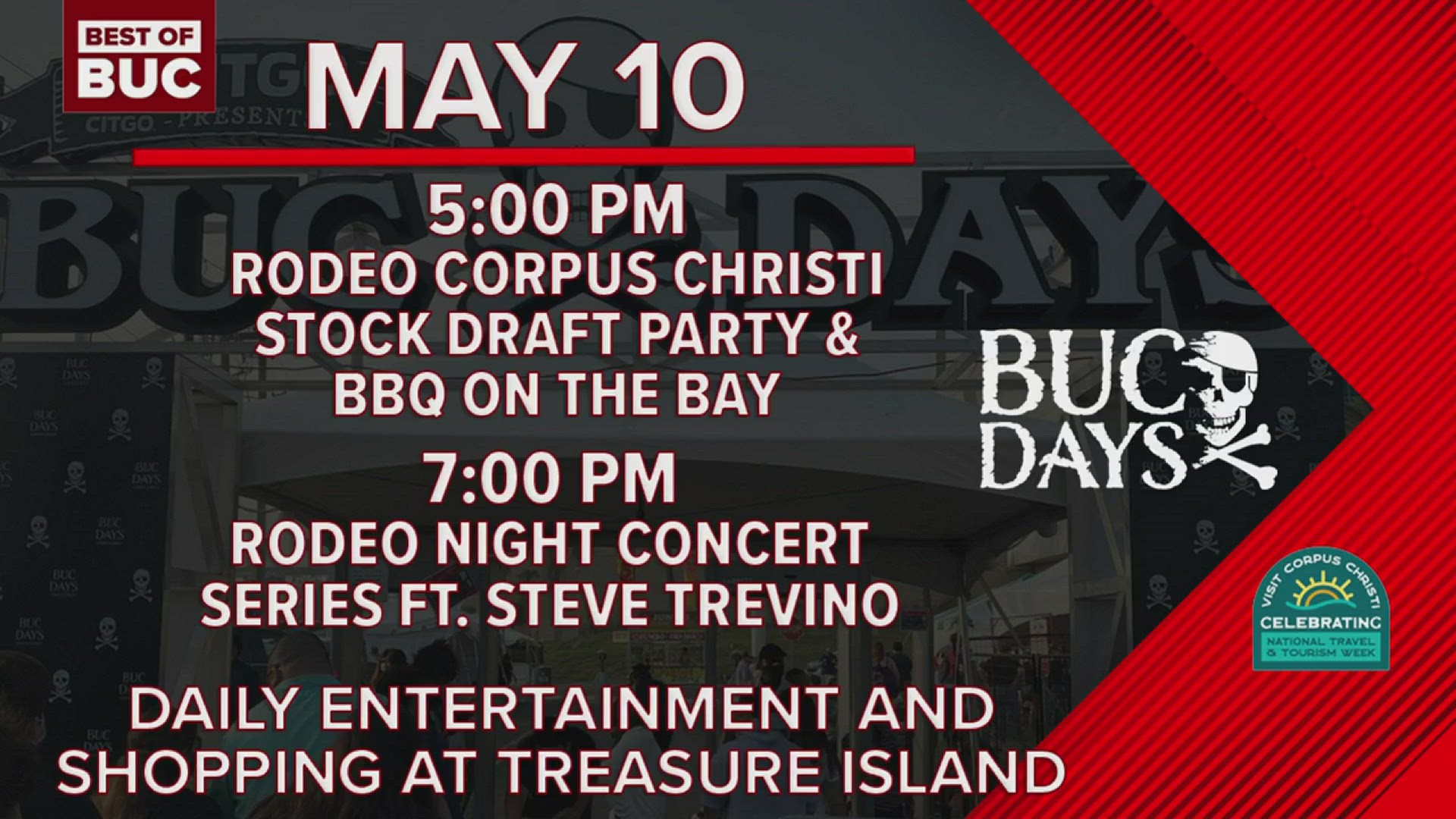 You can enjoy the carnival and then catch Rodeo Corpus Christi followed by Steve Trevino at the American Bank Center!