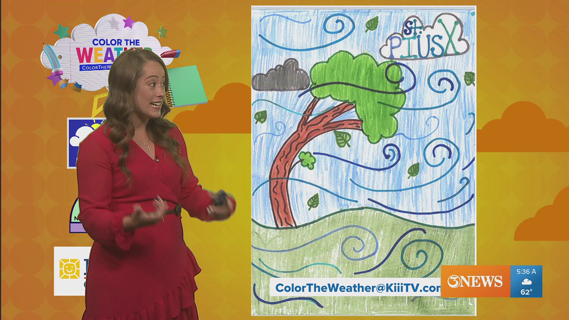 Here's a throwback from this gorgeous, colorful drawing that shows just how windy it was on Wednesday!