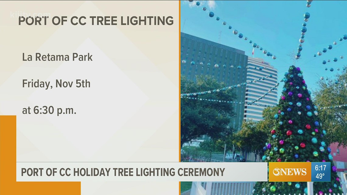 Corpus Christi holiday tree lighting ceremony
