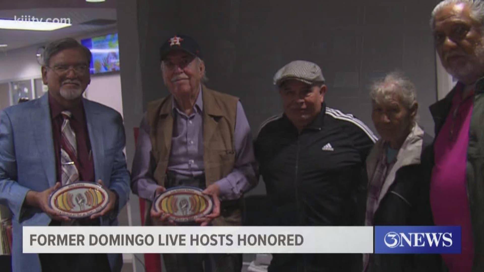 Two well known Tejano personalities Luis Munoz and Mike Chavez, were honored in a special ceremony at the Ben F. McDonald Library off Greenwood Drive.