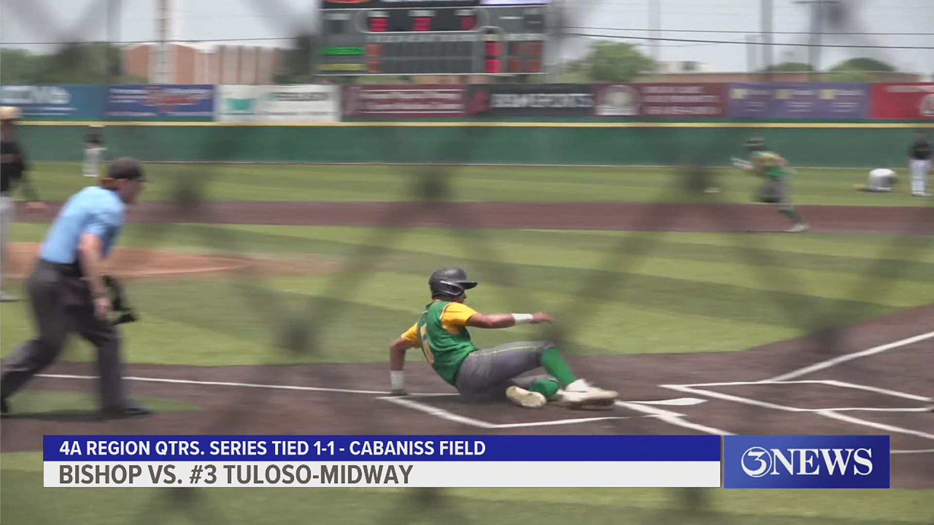 Bishop wins series over TM in extra innings; Calallen beats Floresville and advances to next round, London run-rules Lyford to sweep series at Whataburger Field