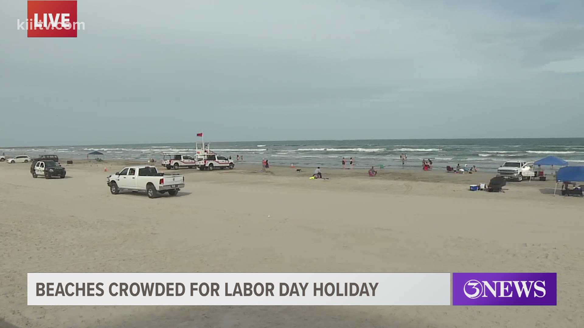 3News Bill Churchwell reports from the local beaches with a look at how residents are celebrating the holiday.