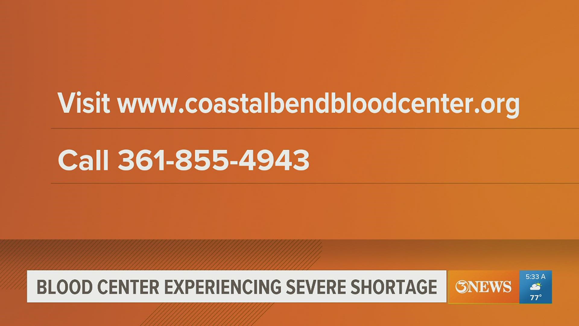 Coastal Bend Blood Center In Urgent Need Of Donations | Kiiitv.com