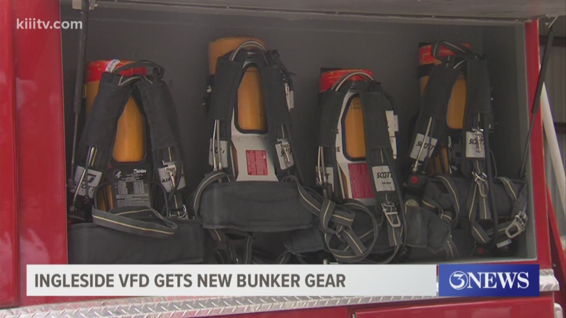 Firefighters with the Ingleside on the Bay volunteer fire department received brand new equipment to use to help keep residents safe in the community.
