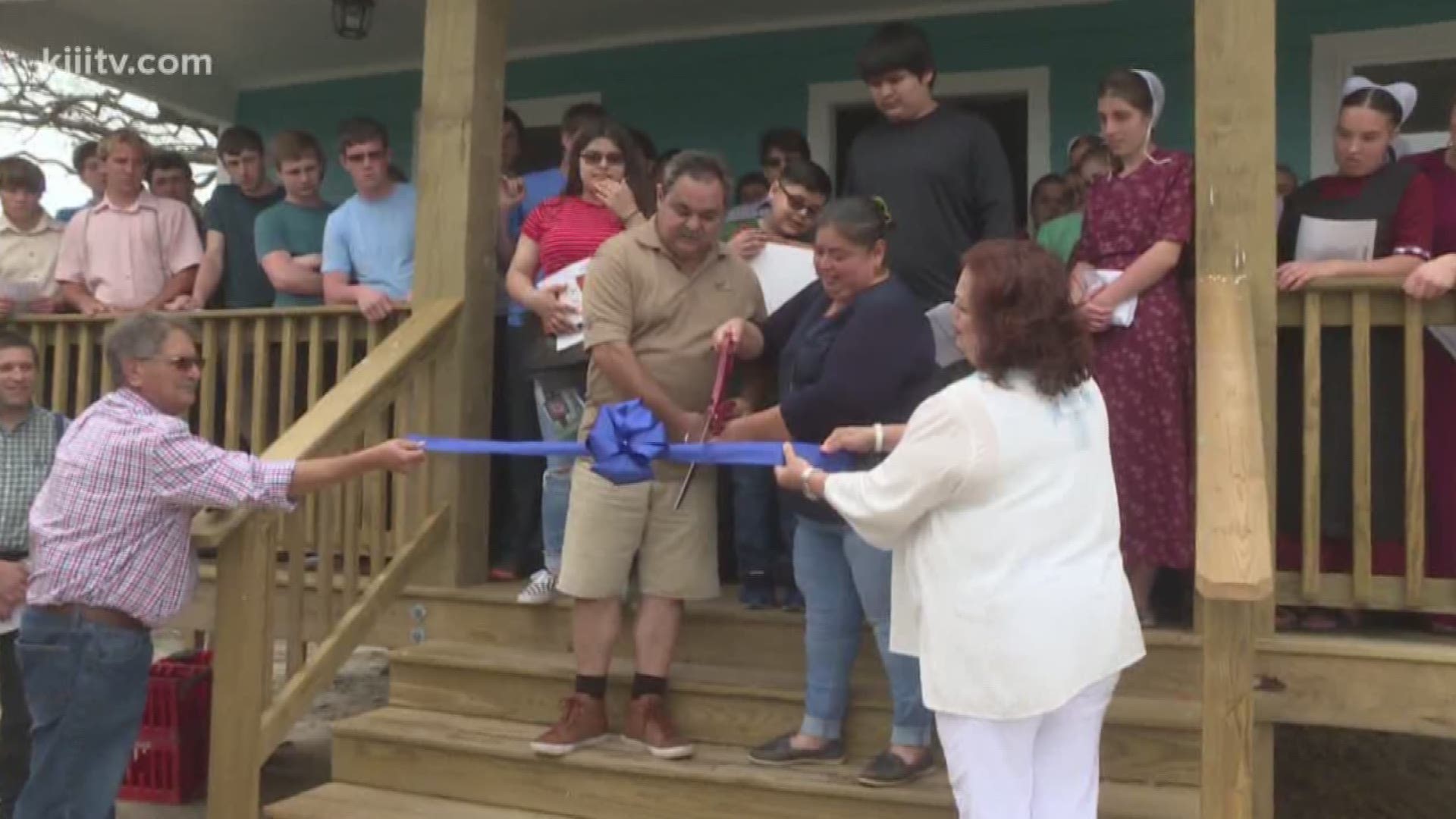 A family in Aransas Pass was able to move into their new home Friday thanks to a group of disaster recovery organizations.