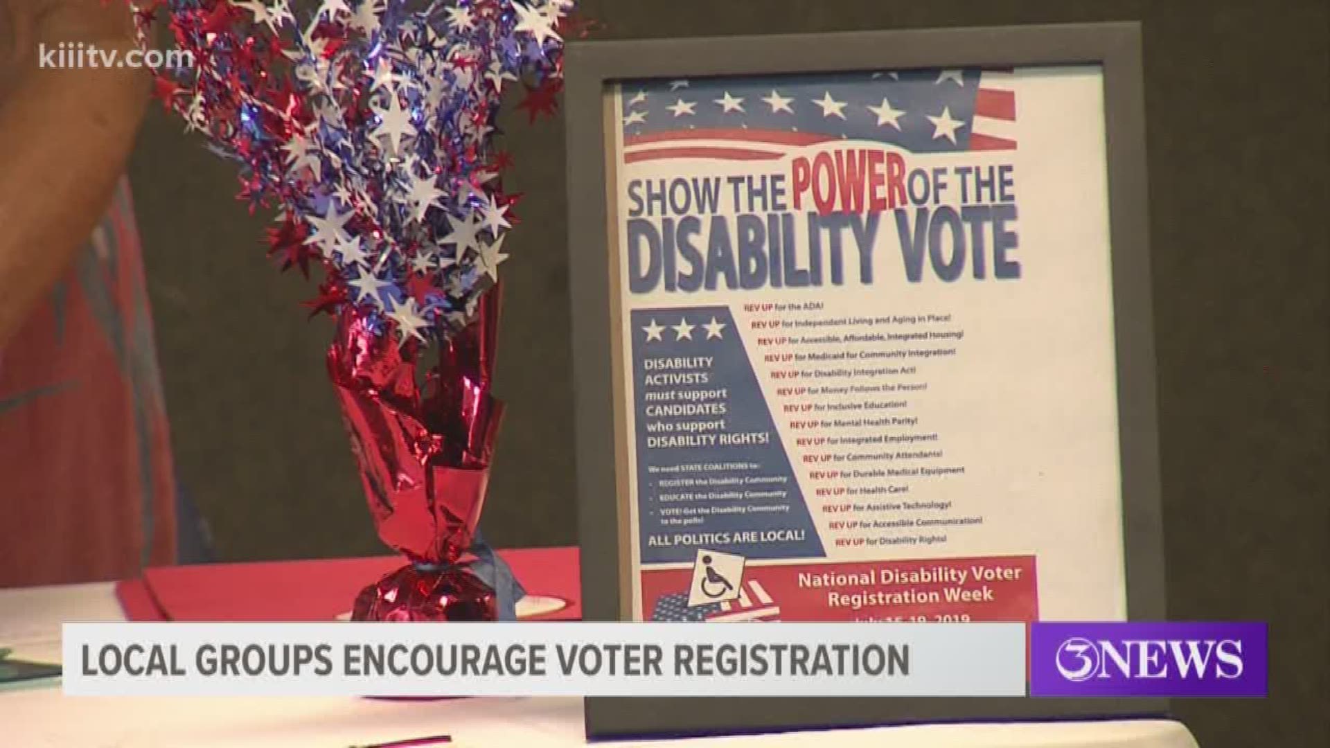 In the wake of National Disability Voter Registration Week, some Coastal Bend organizations are doing their part to ensure people with disabilities are registered to vote.