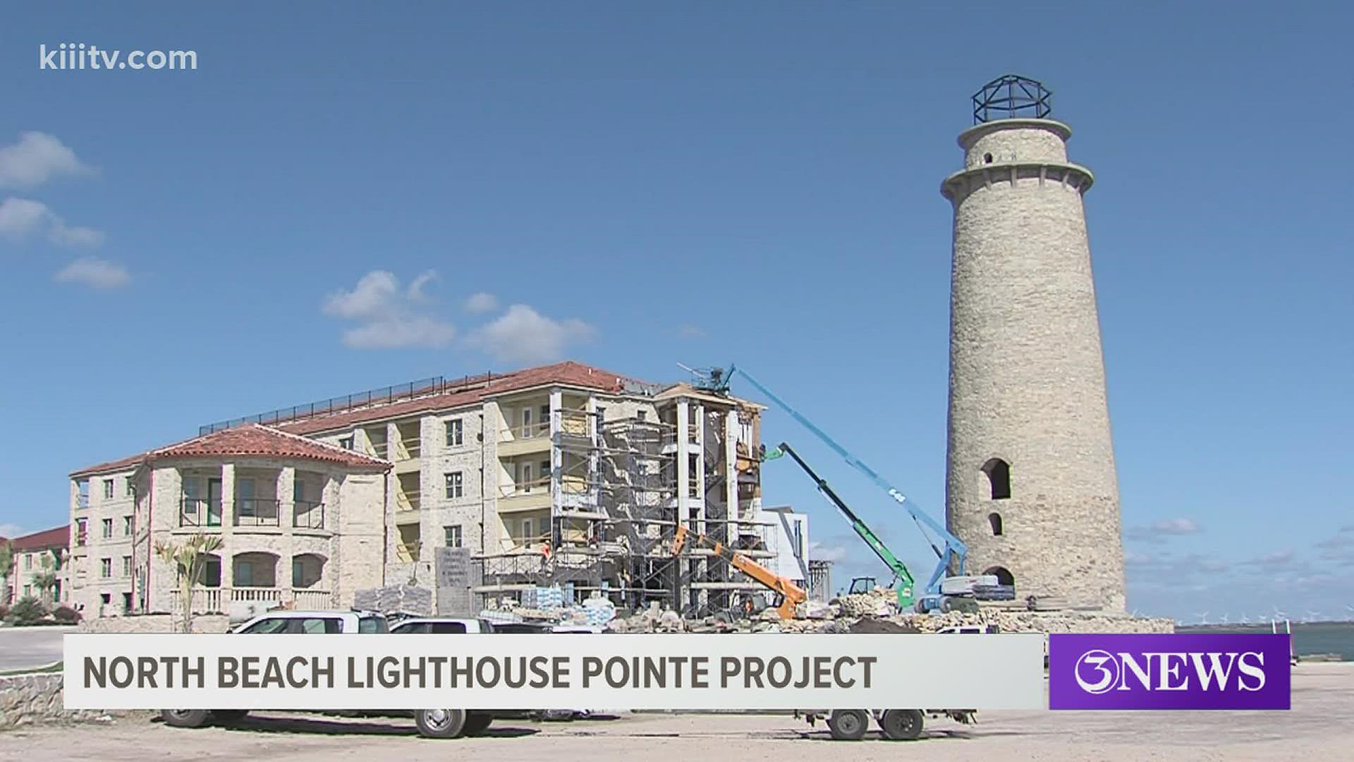 The Lighthouse Pointe Apartment Project located near the foot of the Harbor Bridge along the Nueces Bay Causeway is being built to resemble a Mediterranean village.