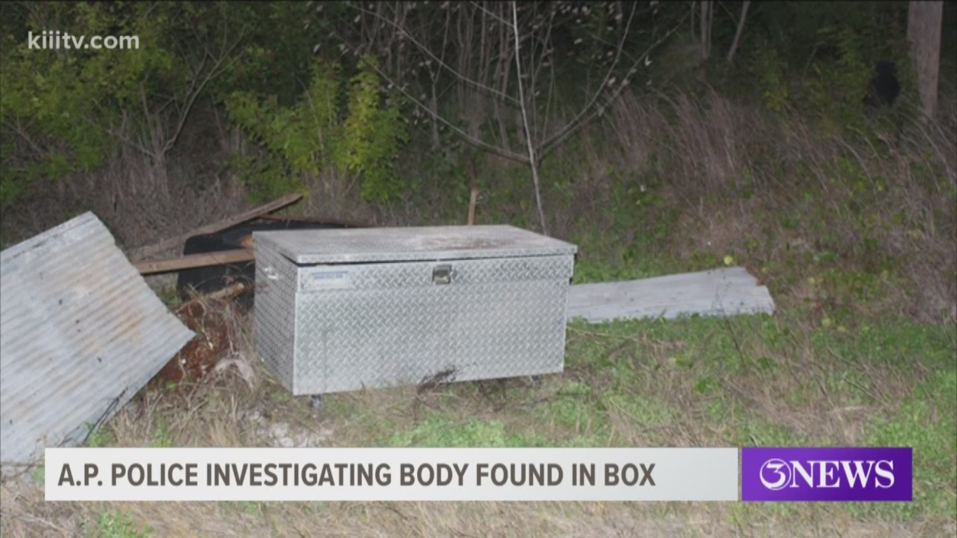 Aransas Pass police are trying to find out who owns a toolbox found Tuesday containing the body of a 29-year-old woman.