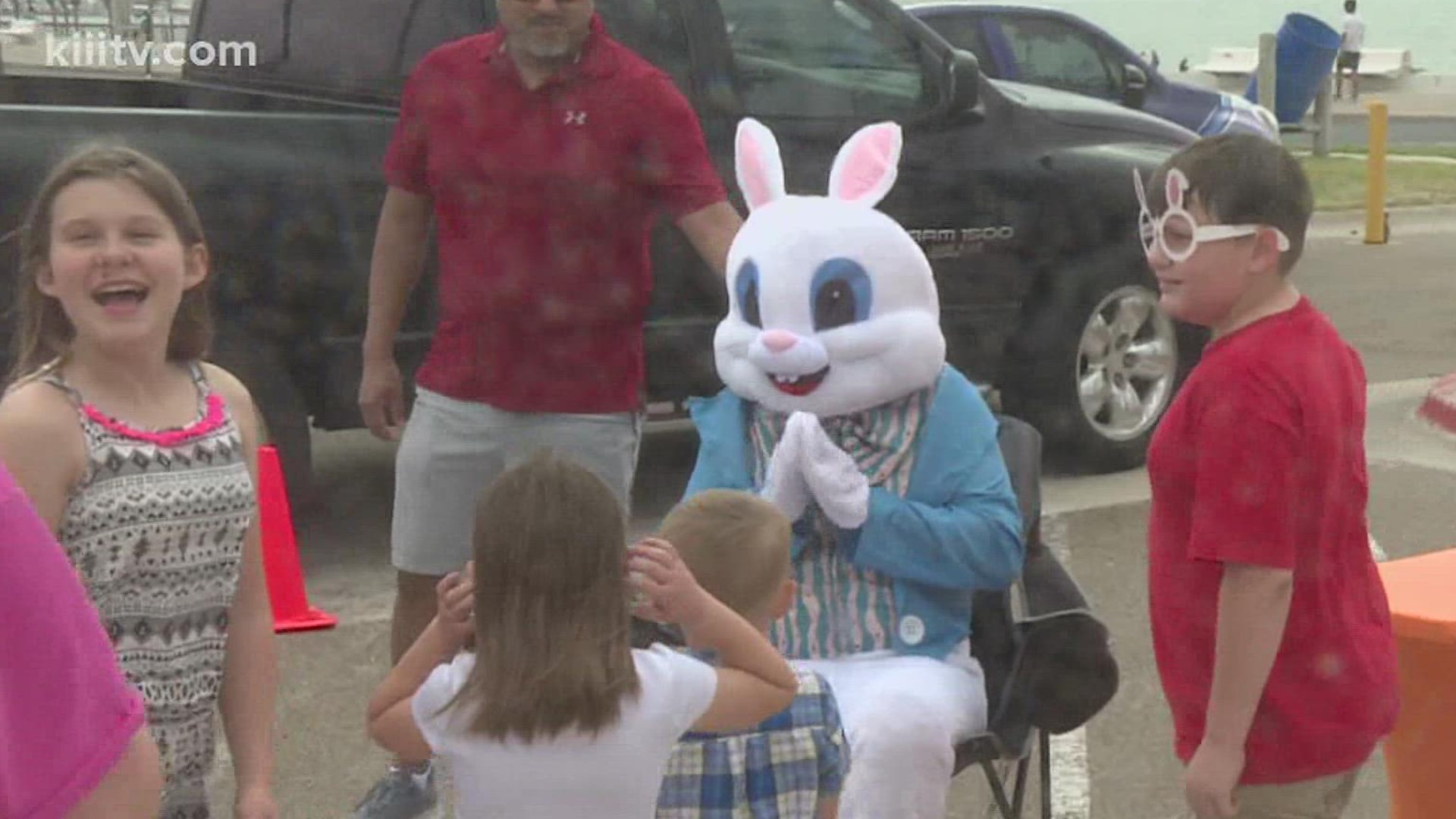 155 children who pre-registered for the event were able to load up their baskets with goodie-filled eggs and visit with the Easter Bunny.