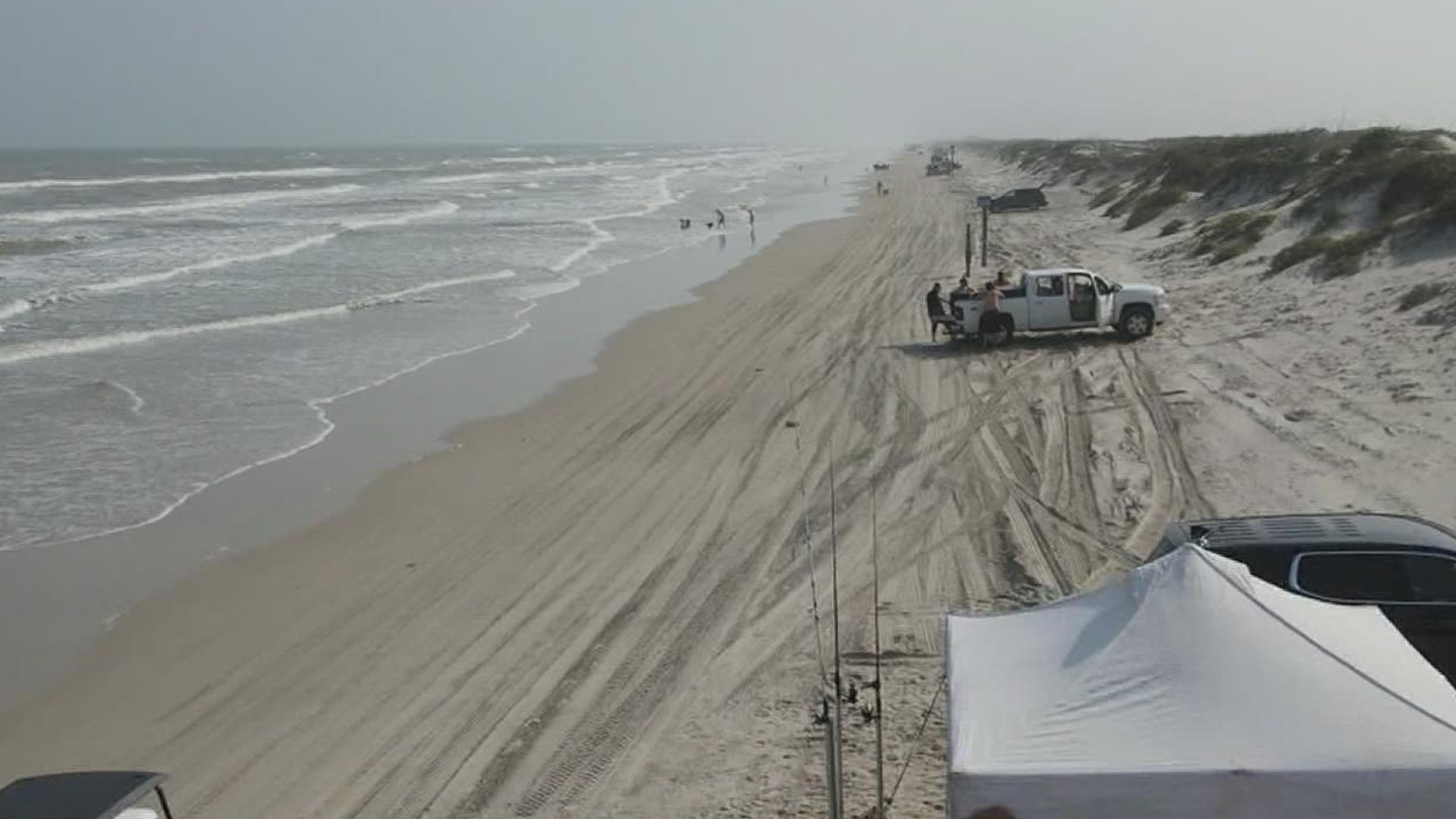 Soft sand and high tides will pose a threat of beachgoers getting stuck.