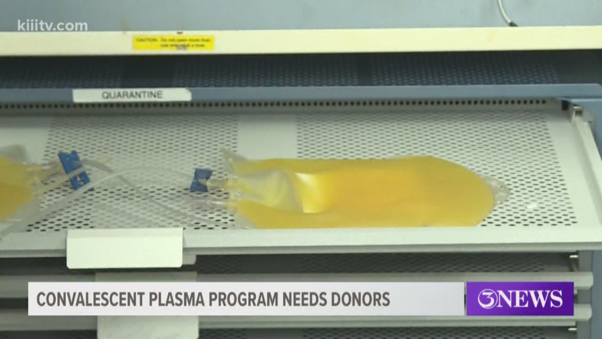 The blood center's convalescent plasma program started early on during the pandemic and has shown to help some hospitalized patients suffering from the virus.