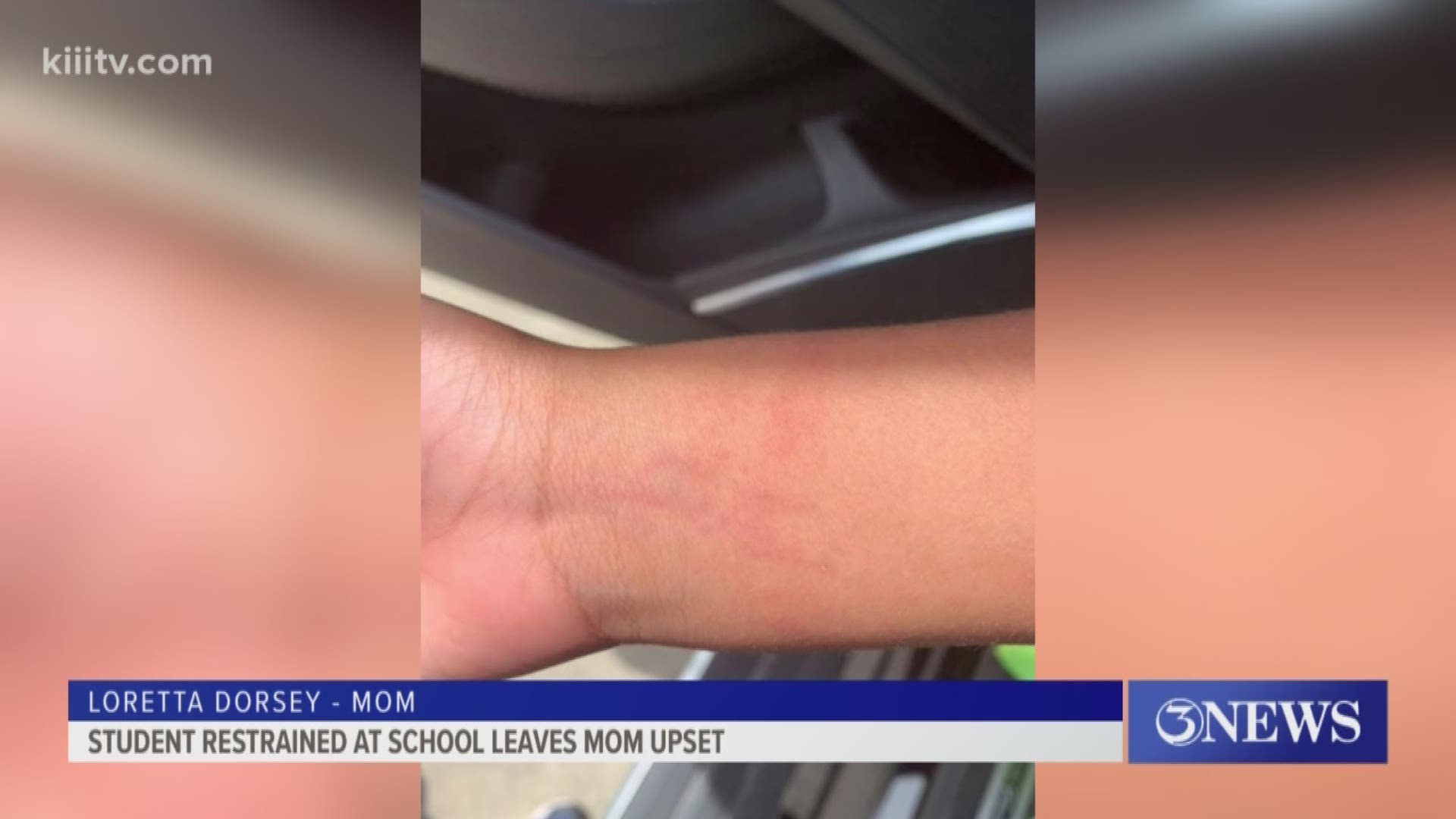 A Coastal Bend parent is upset Monday after a Corpus Christi Independent School District police officer had to use appropriate force to restrain a student.