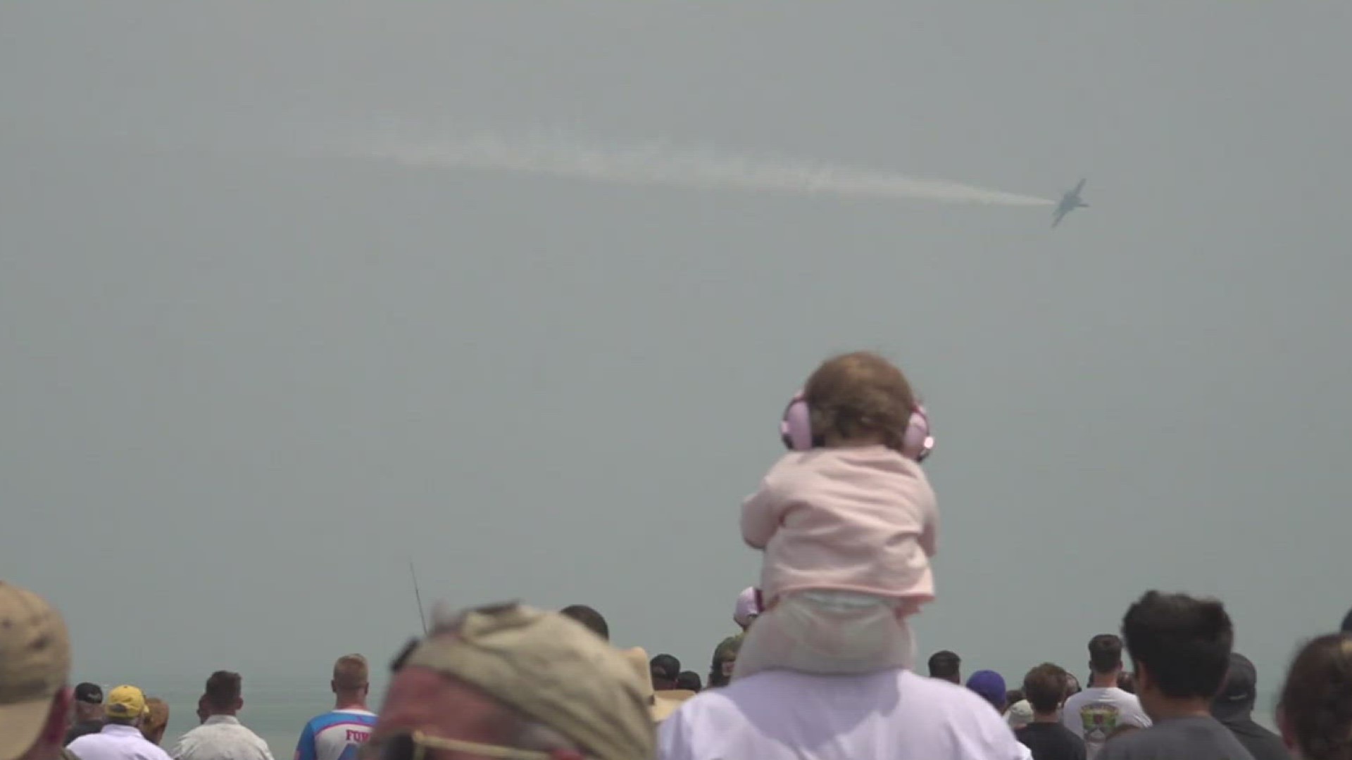 The legendary Blue Angels performed Saturday over Corpus Christi Bay.