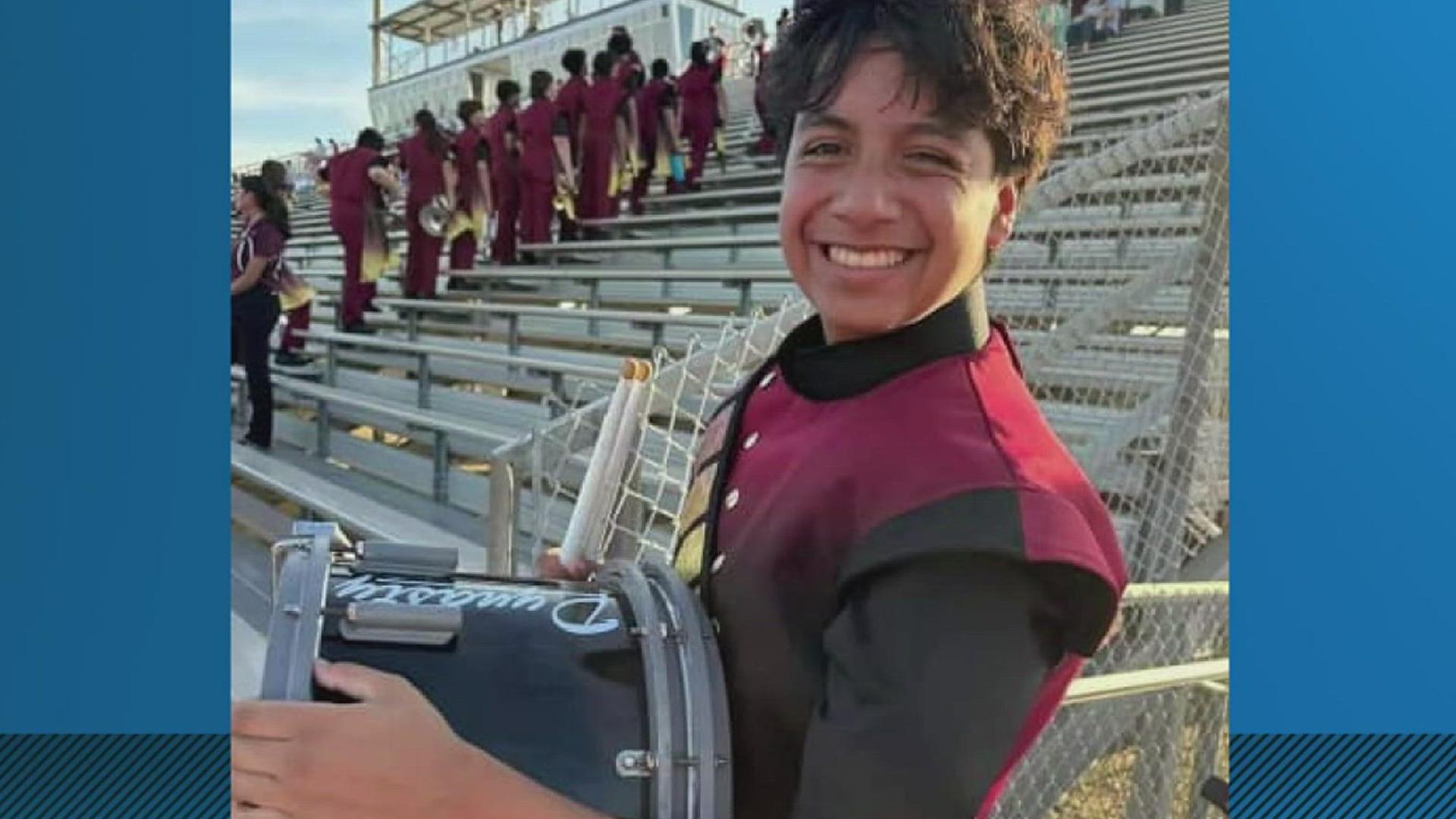 The 14-year-old freshman was killed in a crash off of I-37 near Bexar County.