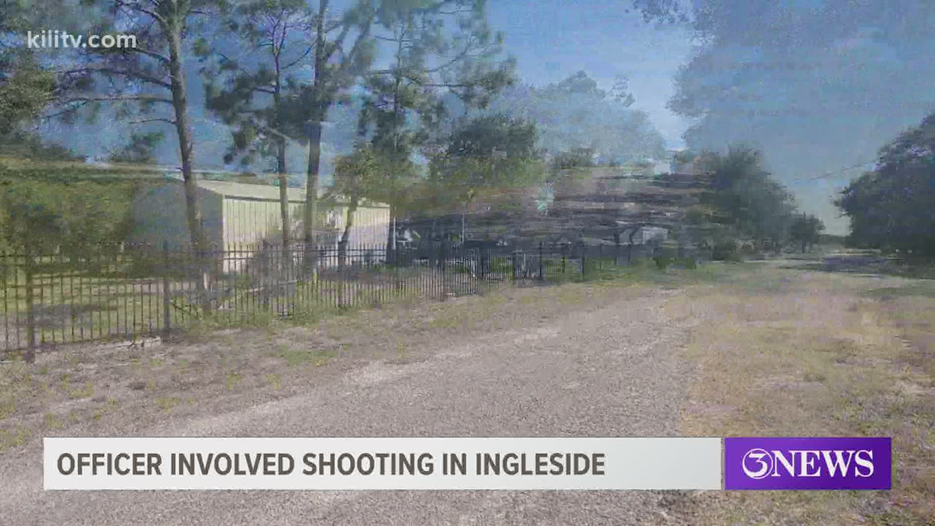 Ingleside police were called  to a residence in the 1800 block of Pace Avenue after receiving several calls for shots fired in the area Saturday night.