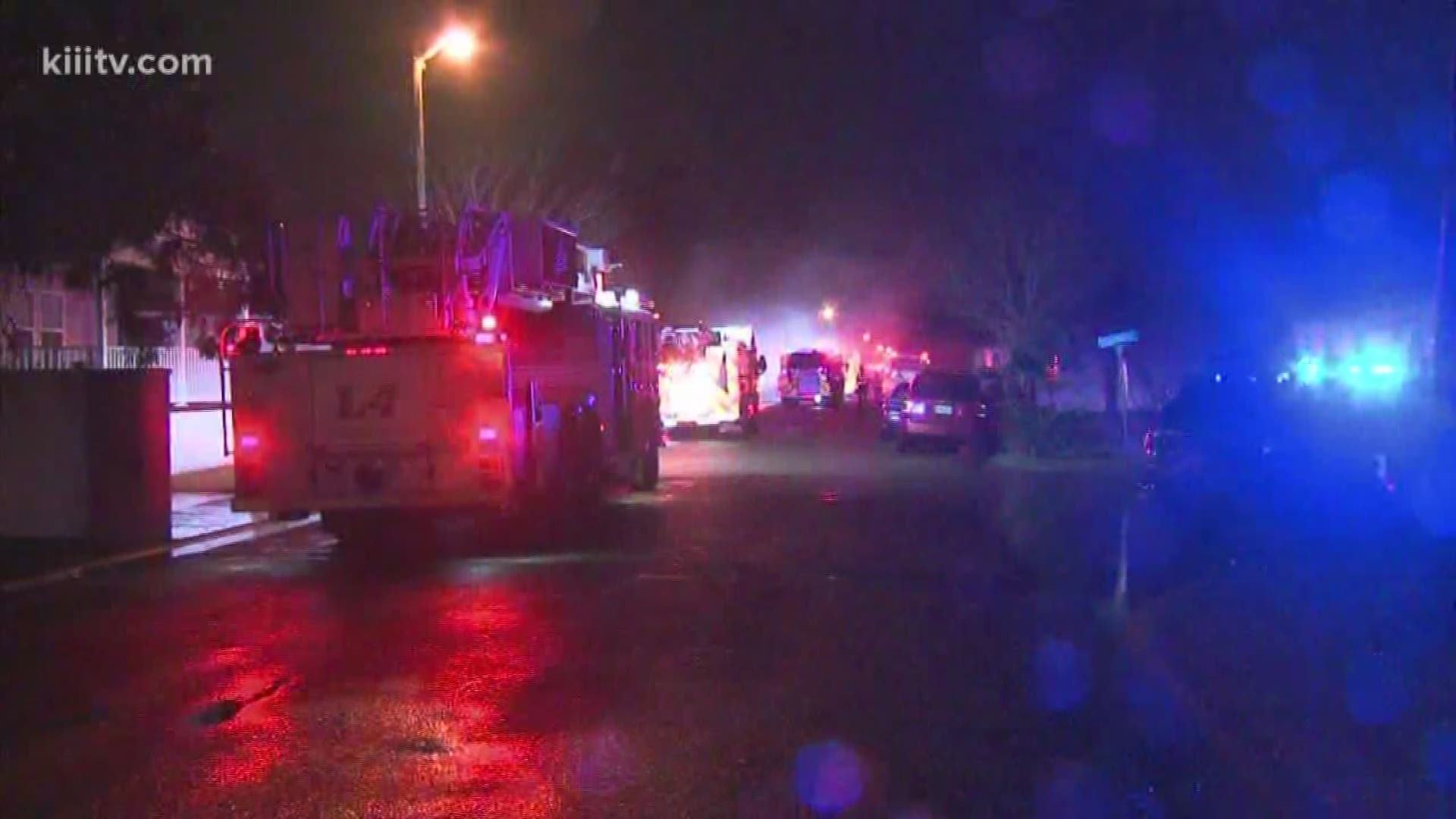 A Corpus Christi family of four is without a roof over their heads after a fire broke out Tuesday night at their mobile home in the 5900 block of Ayers at Misty Winds.
