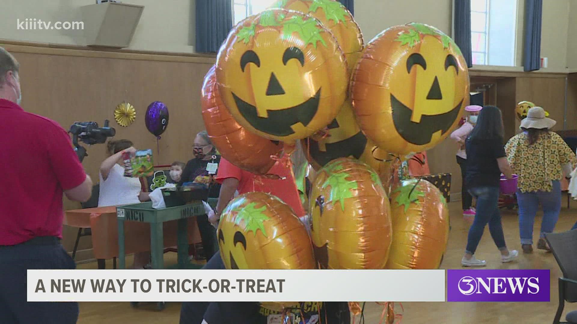 "This year we're doing it a little different, we're doing a reverse trick-or-treat," said Certified child life specialist Thomas Helesic.