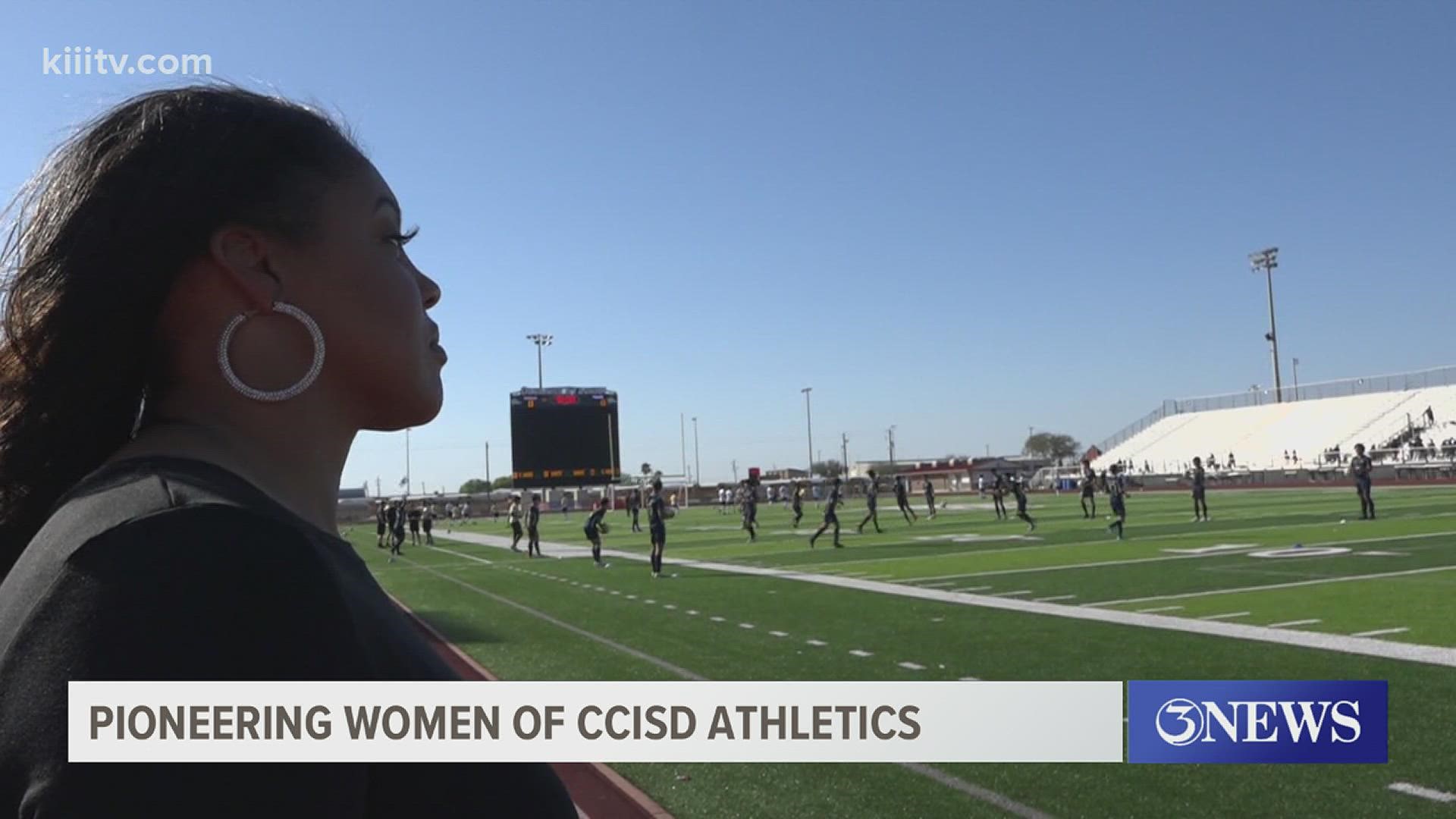 Deelynn is one of several pioneering women with CCISD Athletics. Shaye Carpenter is the latest. She's the first black Assistant Athletic Director for the district.