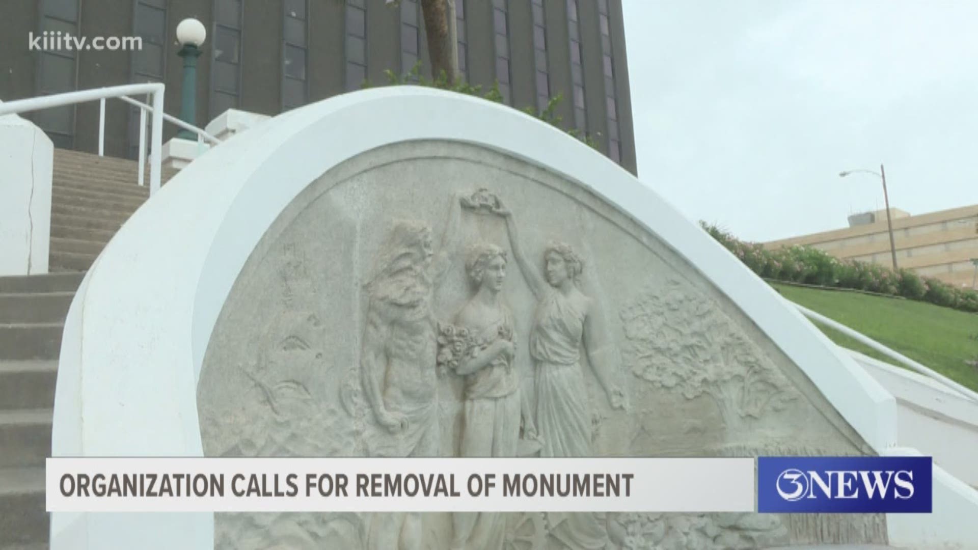 On Thursday, a local organization called for the removal of a monument in downtown Corpus Christi commsioned by the Daughters of The Confederacy.