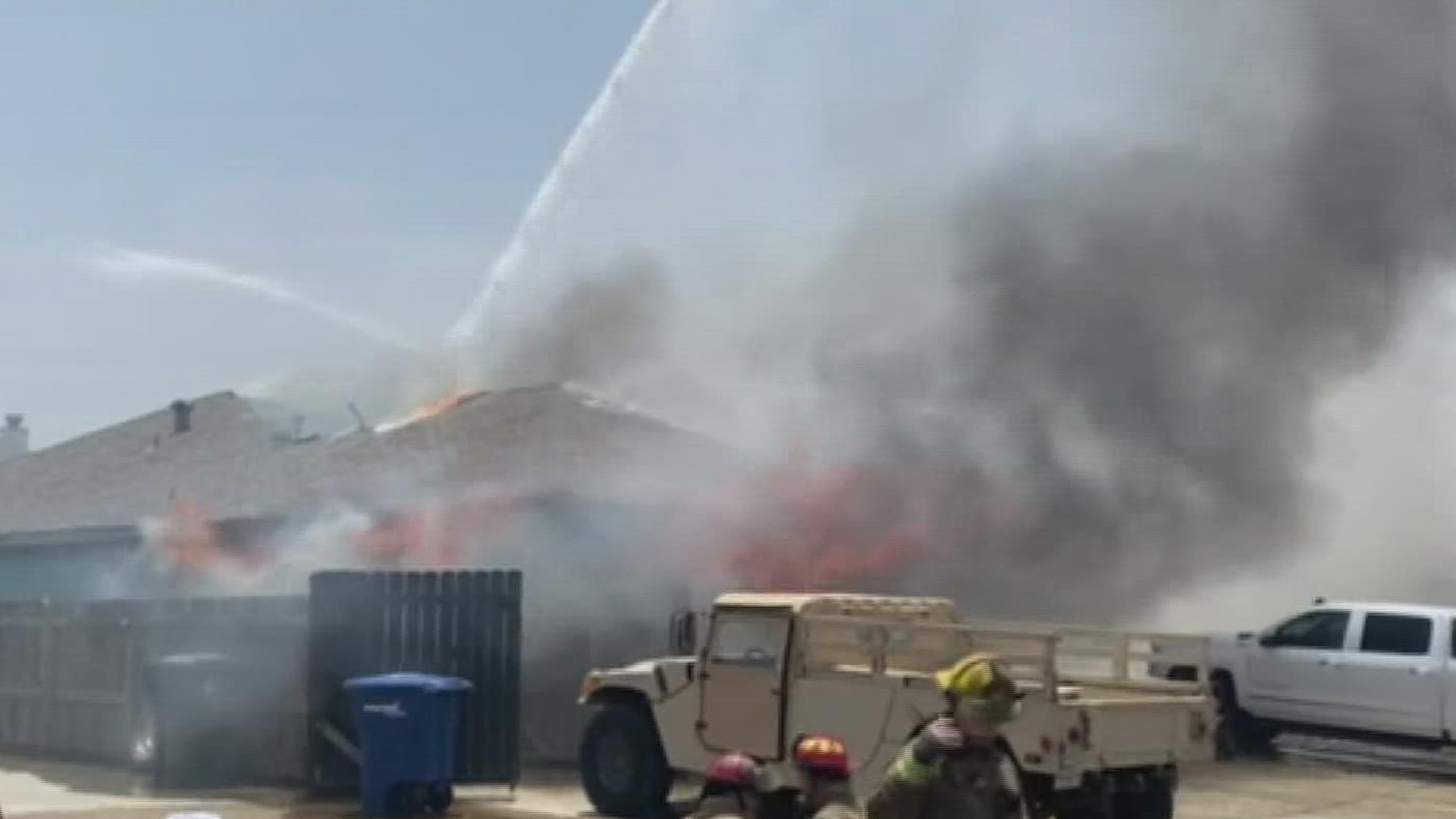 Randy Paige, Assistant Fire Chief for the City of Corpus Christi, said lawn work was done at a nearby home which caused the fence to get hot enough to smolder.