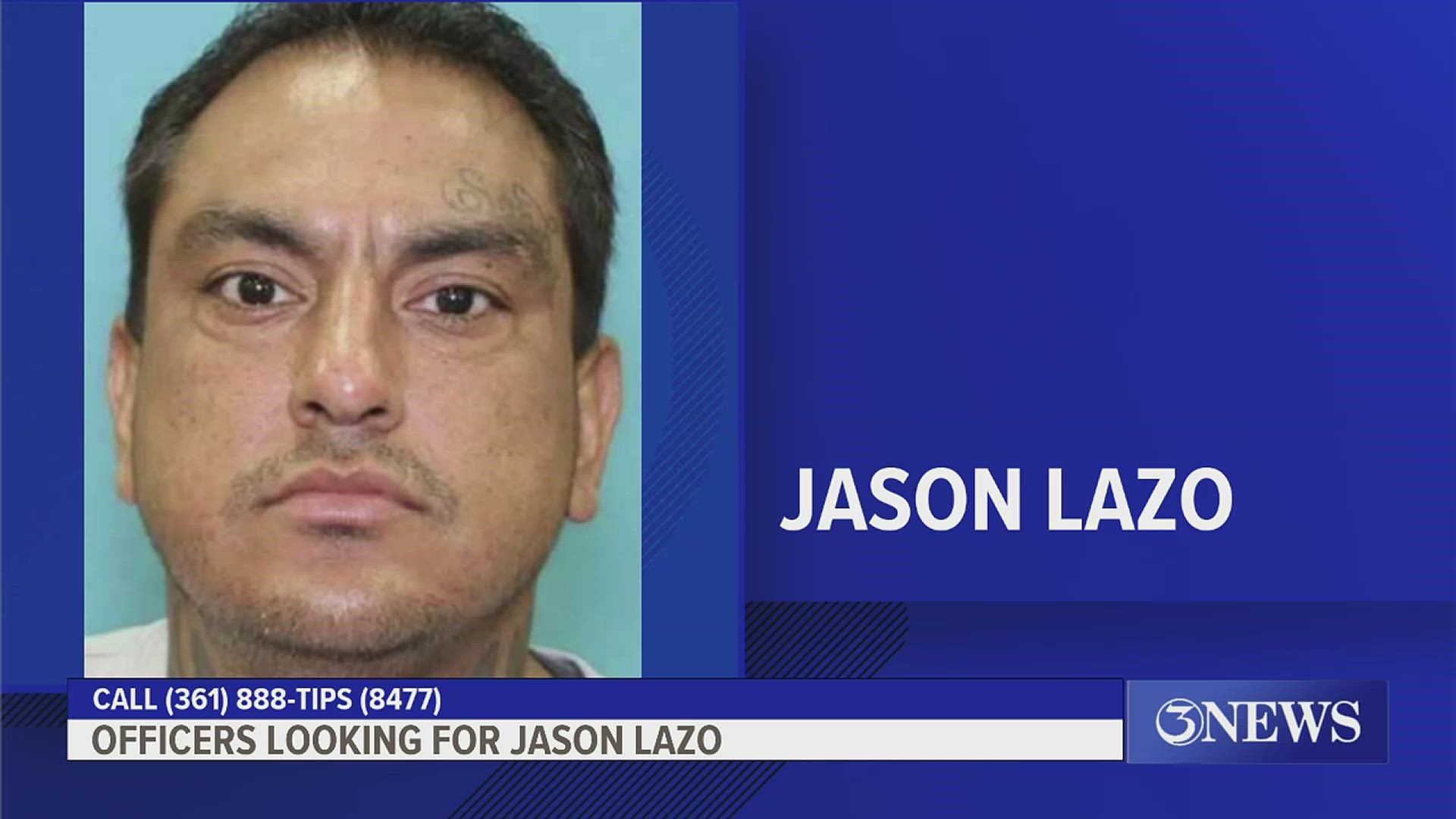 Jason Lazo is wanted for aggravated assault with a deadly weapon. Lazo is described as a 42-year-old man with brown hair and brown eyes, and multiple tattoos.