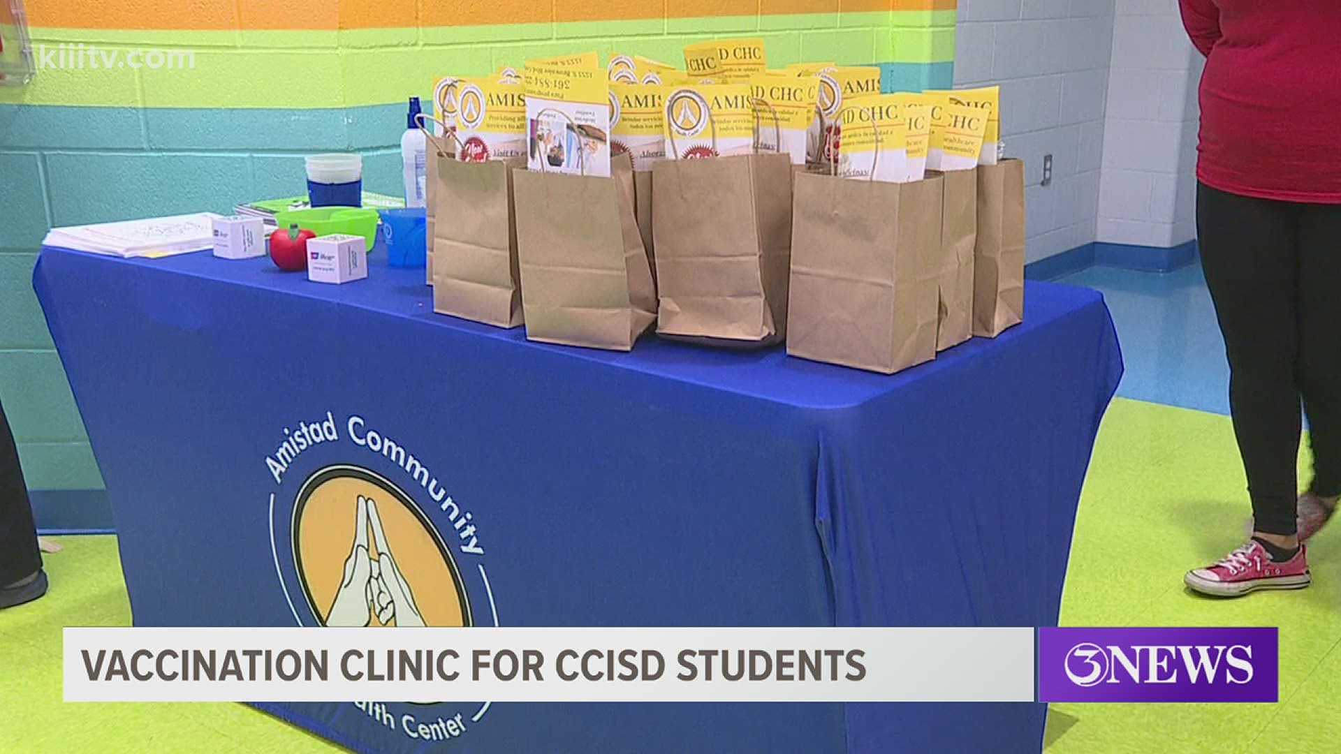 The Amistad Community Health hosted a vaccination clinic on Tuesday, October 27 for CCISD elementary students.