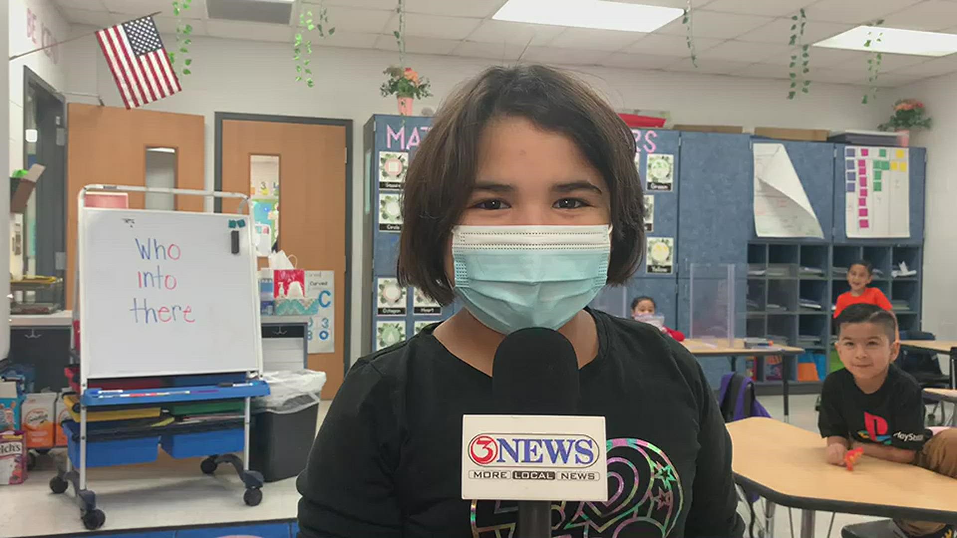 We let the kids take over the reporting and weather forecasting for career day at JFK Elementary! (Our hearts are melting.)