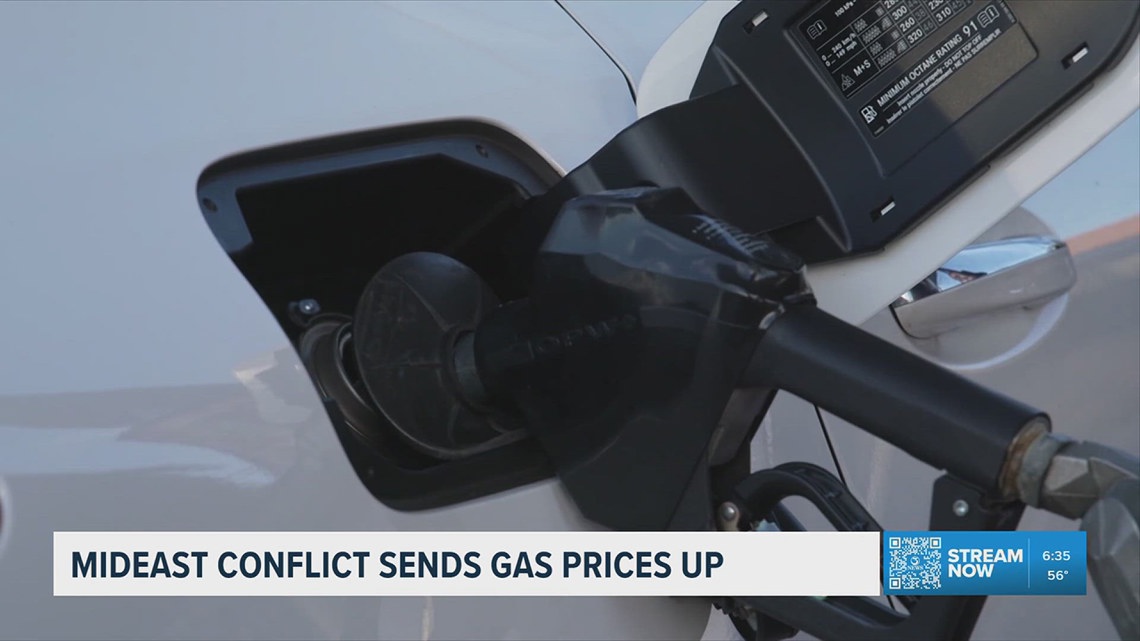 Middle East conflict sends gas prices up | kiiitv.com