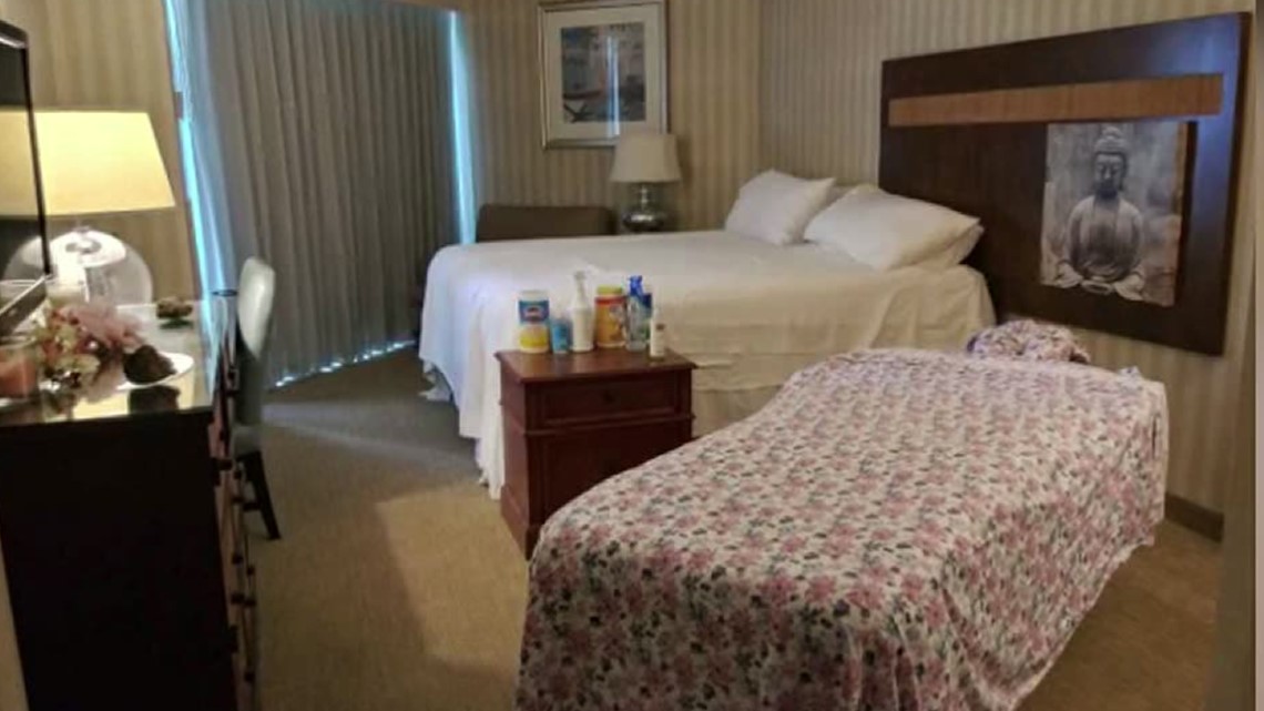 Massage therapist creates spa for traveling nurses helping in Corpus