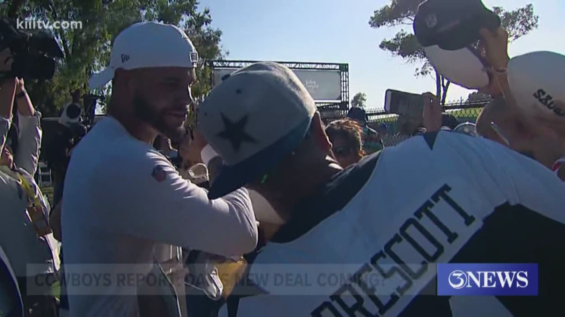 Prescott celebrated his birthday in Oxnard Monday and all he wants this year is a new contract from the Cowboys.