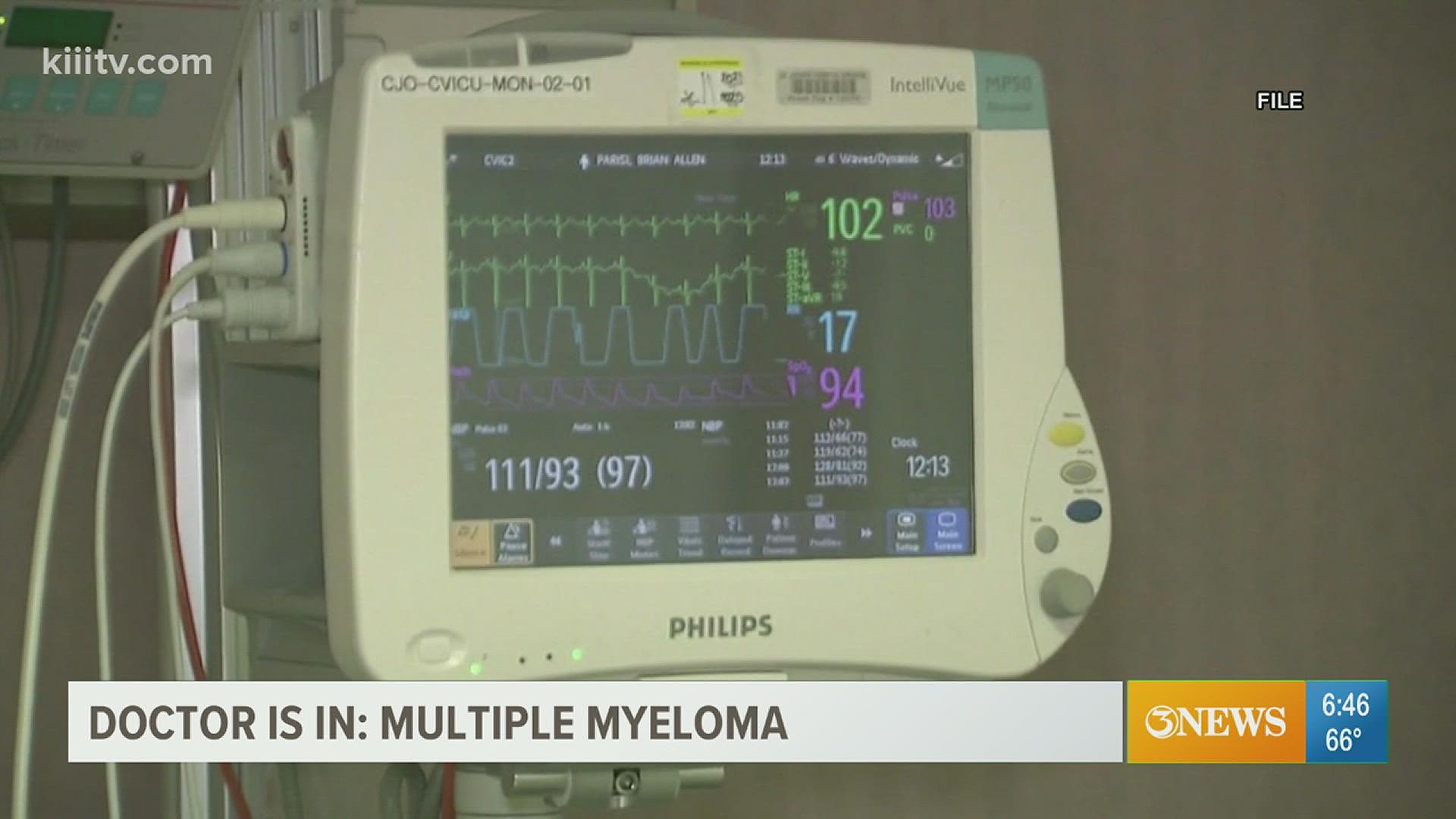 Multiple myeloma is a cancer of plasma cells.