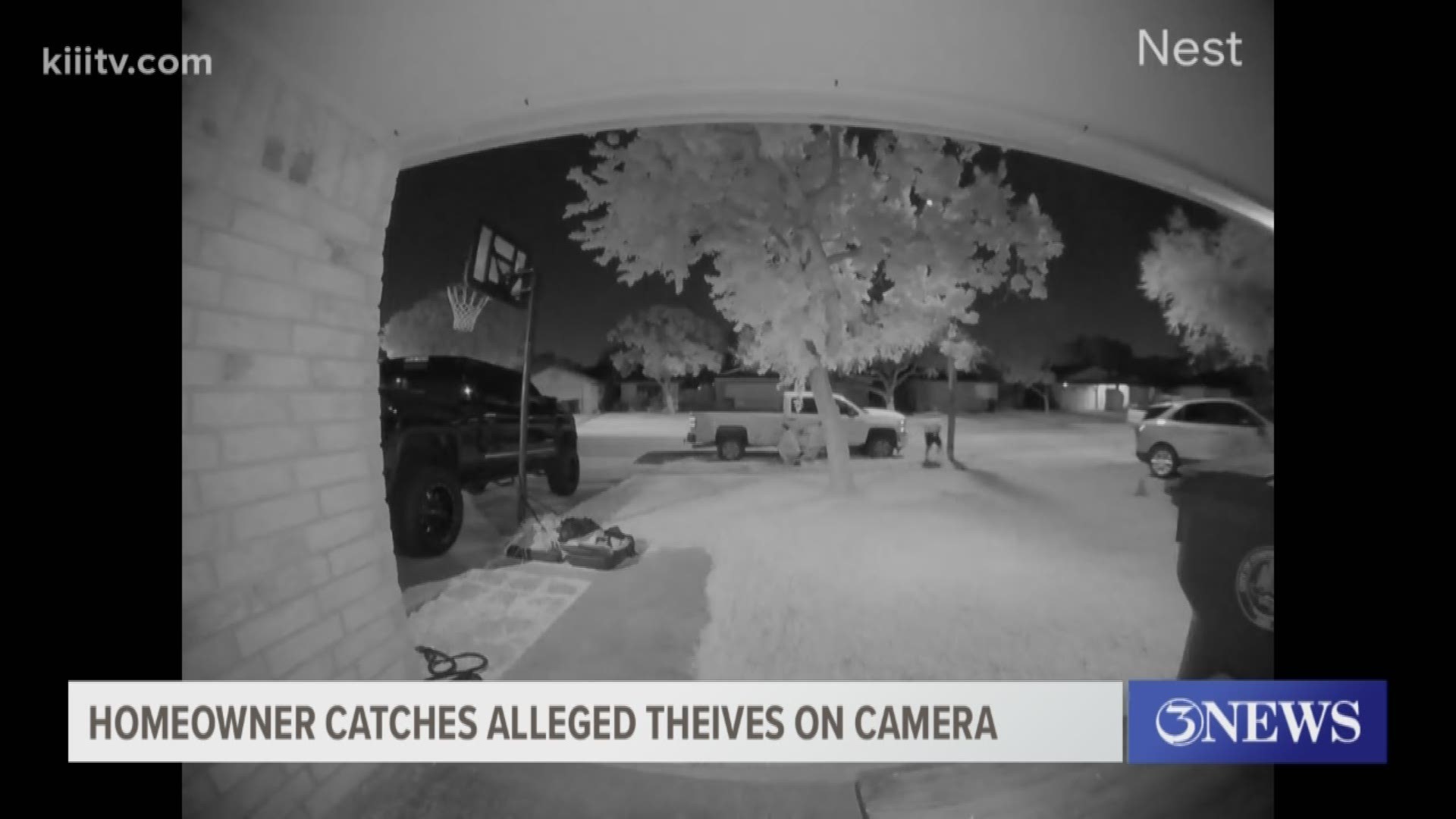 Corpus Christi homeowner's surveillance cam helps police arrest three