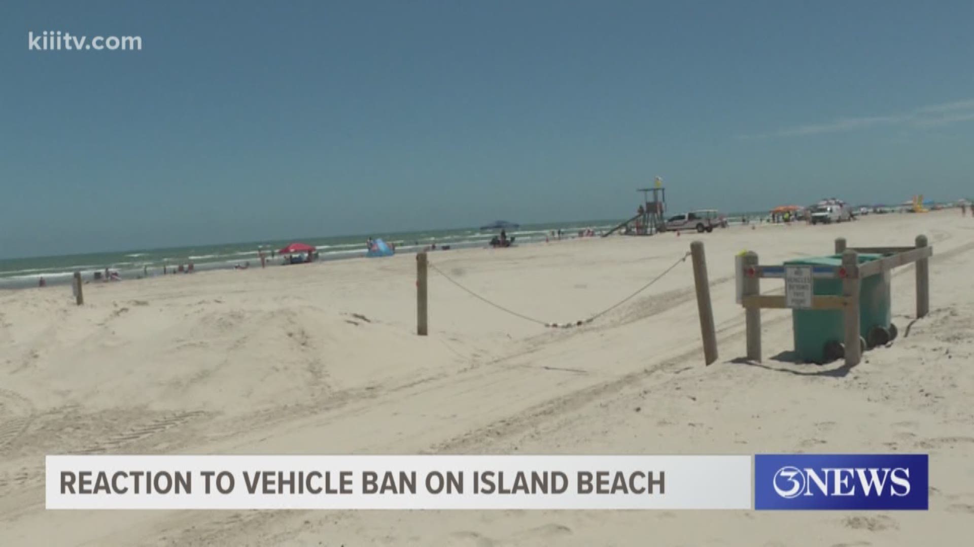 There is a change on Padre Island this summer that's something new for beachgoers vehicles are now banned on a famous stretch of beach near the island seawall.