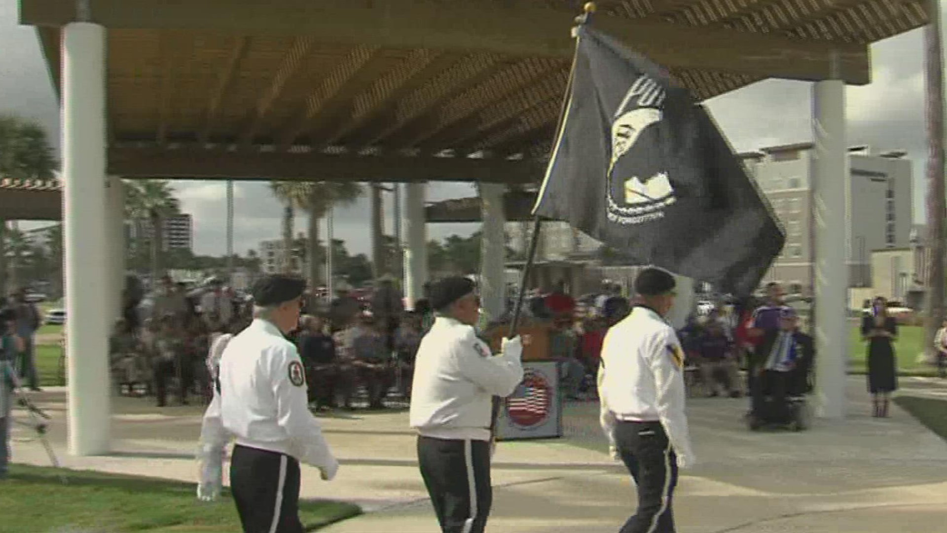 The ceremony took place at Sherrill Veterans Memorial Park earlier Friday.