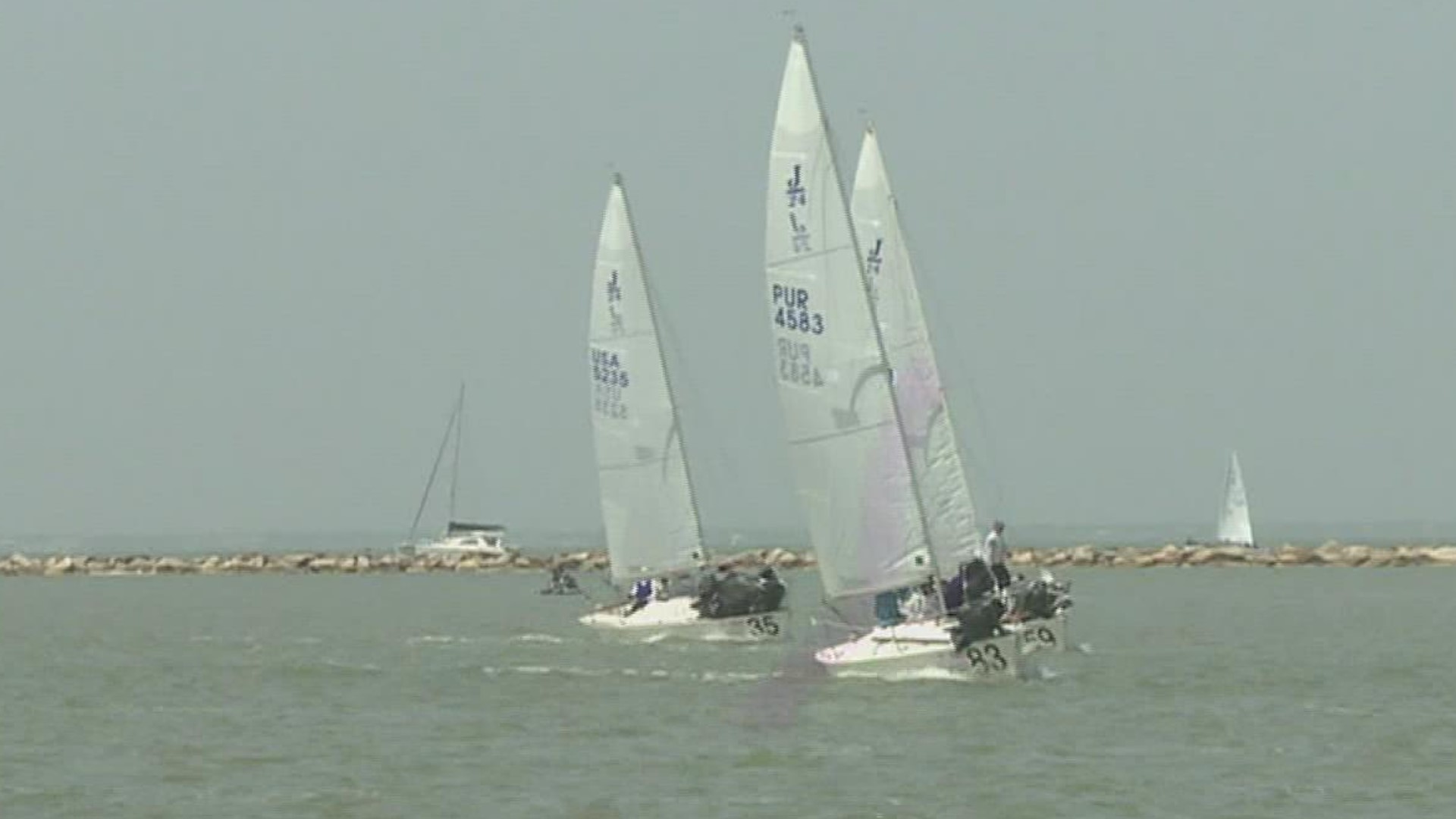 More than 200 sailors from nine different countries will race this week in Corpus Christi Bay.