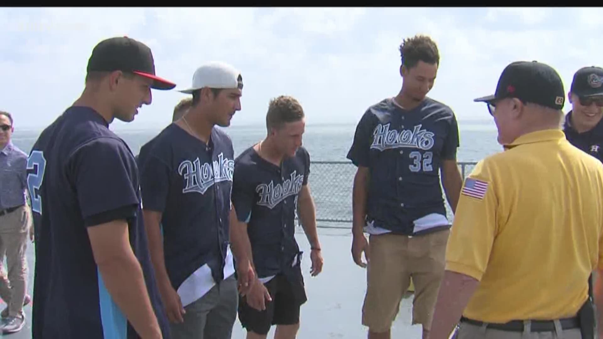 The entire team got a history lesson Monday as the Hooks get set to become the "Blue Ghosts" later this month.