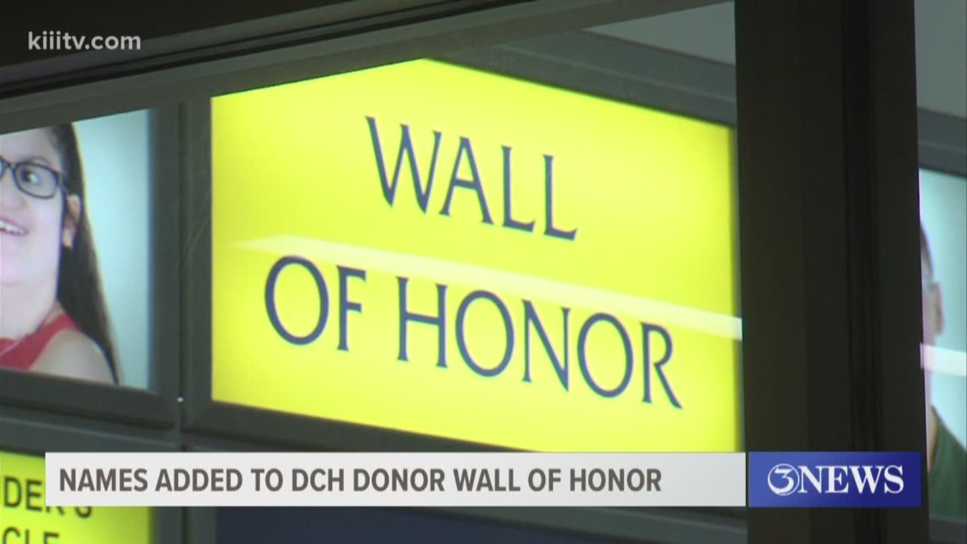 The donor wall at Driscoll Children's Hospital has received an update and a re-dedication