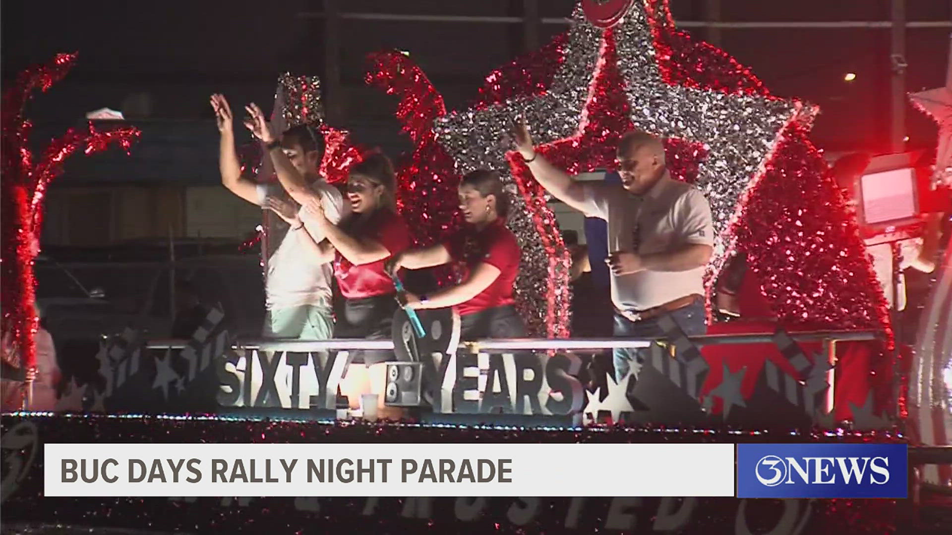 Thousands flooded Leopard St. for this year's annual Rally Night Parade