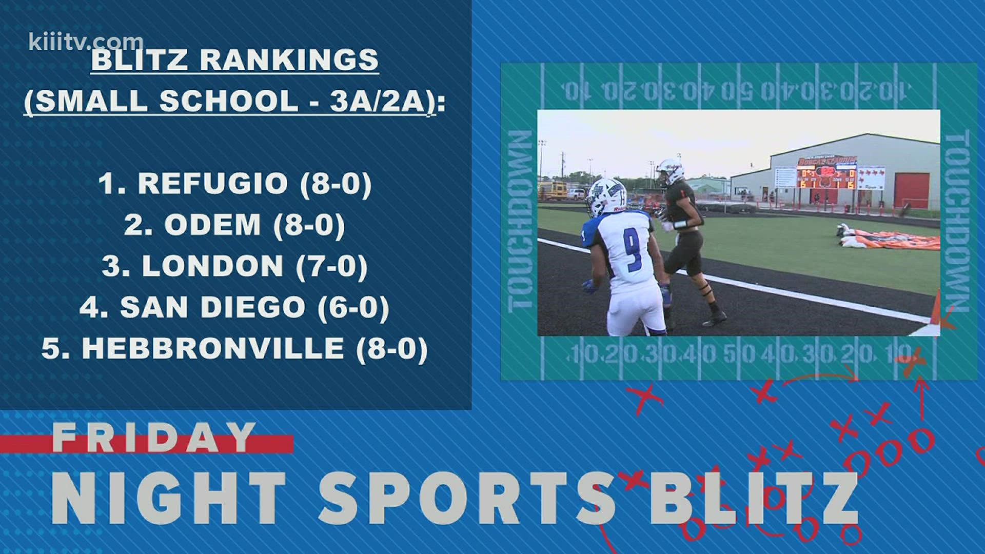 G-P enters into the rankings for the first time in 2021 while the small schools all remain the same and unbeaten.