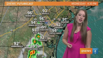 Wednesday Forecast: Isolated shower or storm; otherwise partly cloudy, hot & humid