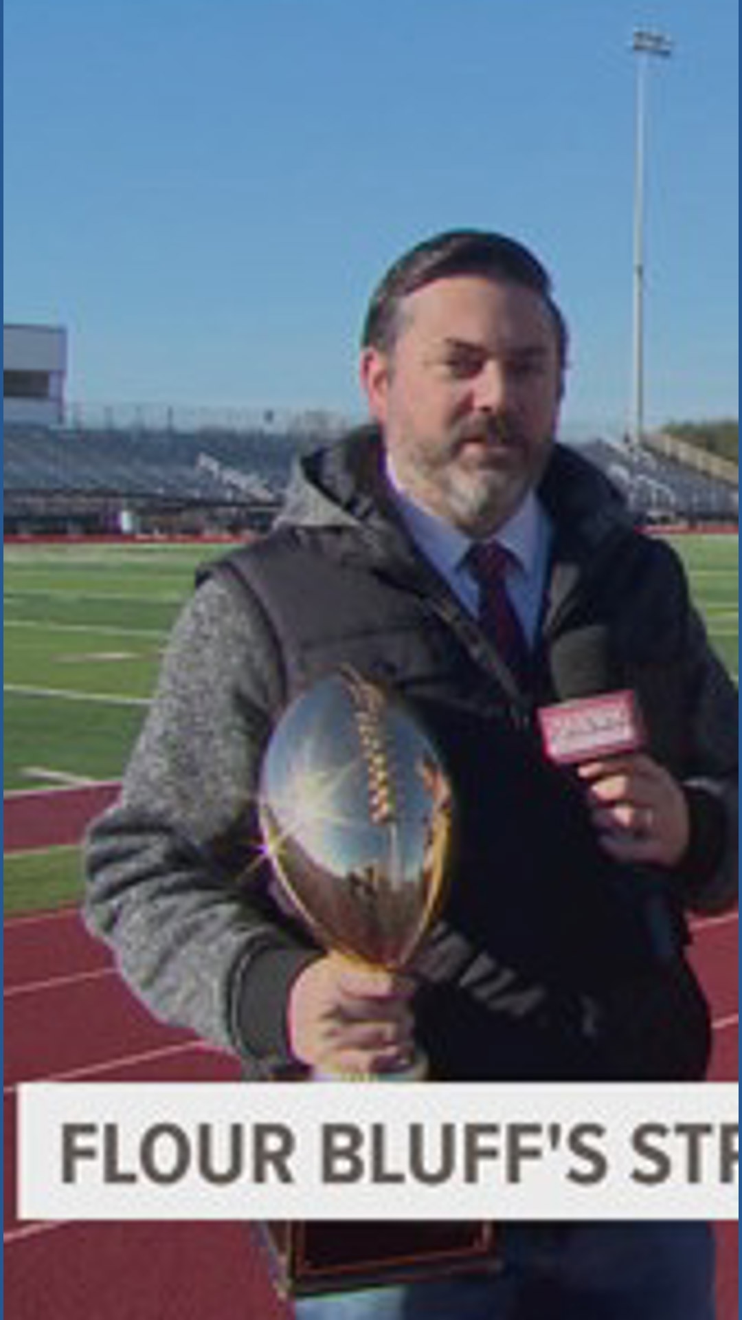 Flour Bluff's Strey awarded "Golden Pigskin"