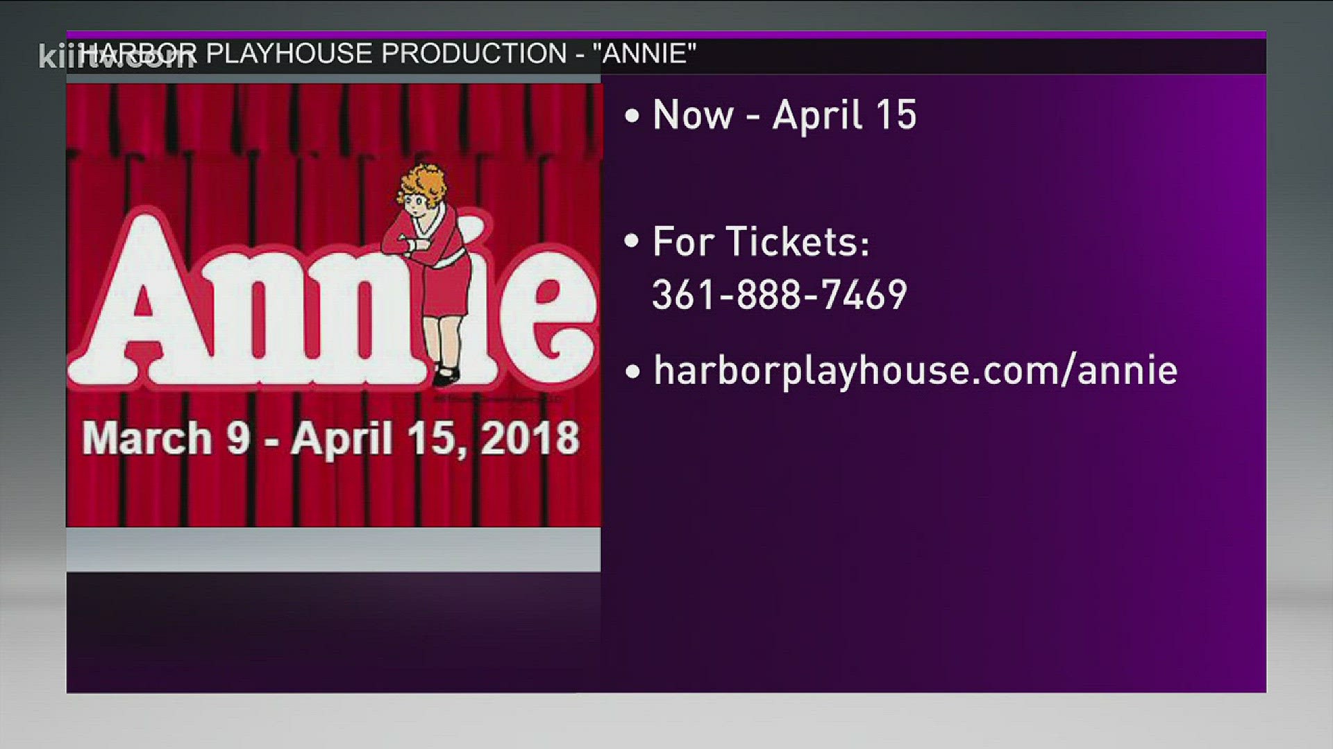 The hit film takes the main stage at the Harbor Playhouse.