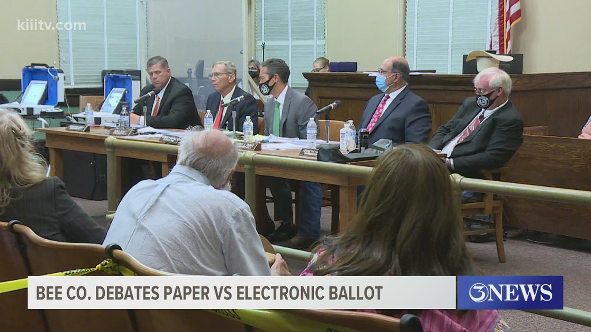 There were plenty of folks who heard from the Bee County Elections Administrator who defended the use of electronic voting machines.