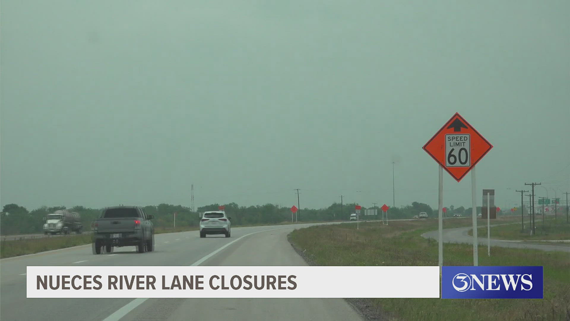 Closures will affect the southbound portion of the new Nueces River Bridge, as well as the I-37 overpass bridge at the Southbound US 77 direct connector.