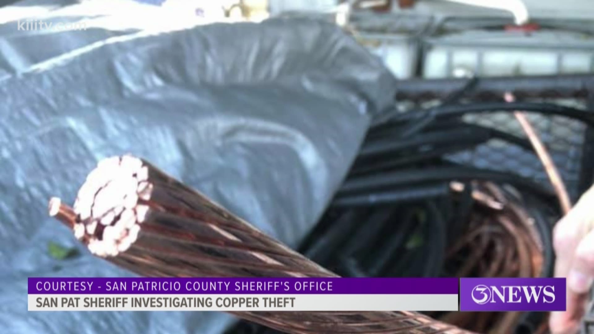 The San Patricio County Sheriff's Office are working a case involving large quantities of brand new copper being sold to Corpus Christi salvage yards.